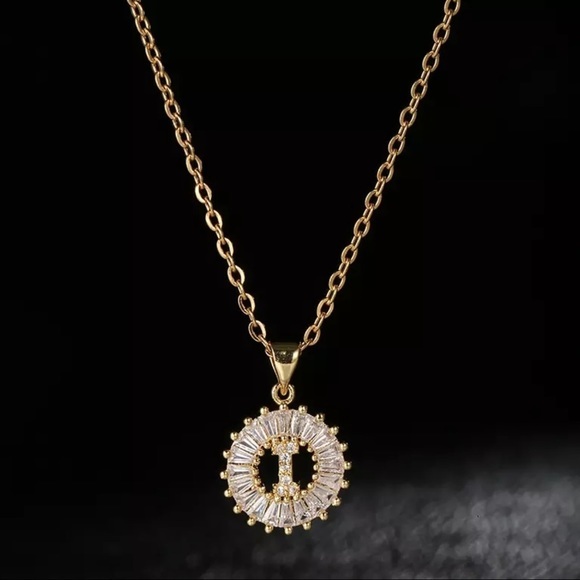 3/$30 💛 Initial Rhinestone Charm Necklace - Picture 11 of 16